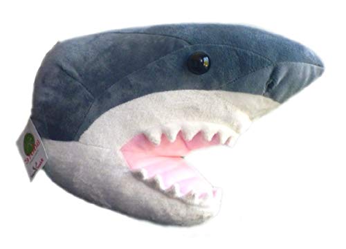 12" Shark Head Plush Stuffed Animal Wall Mount P173