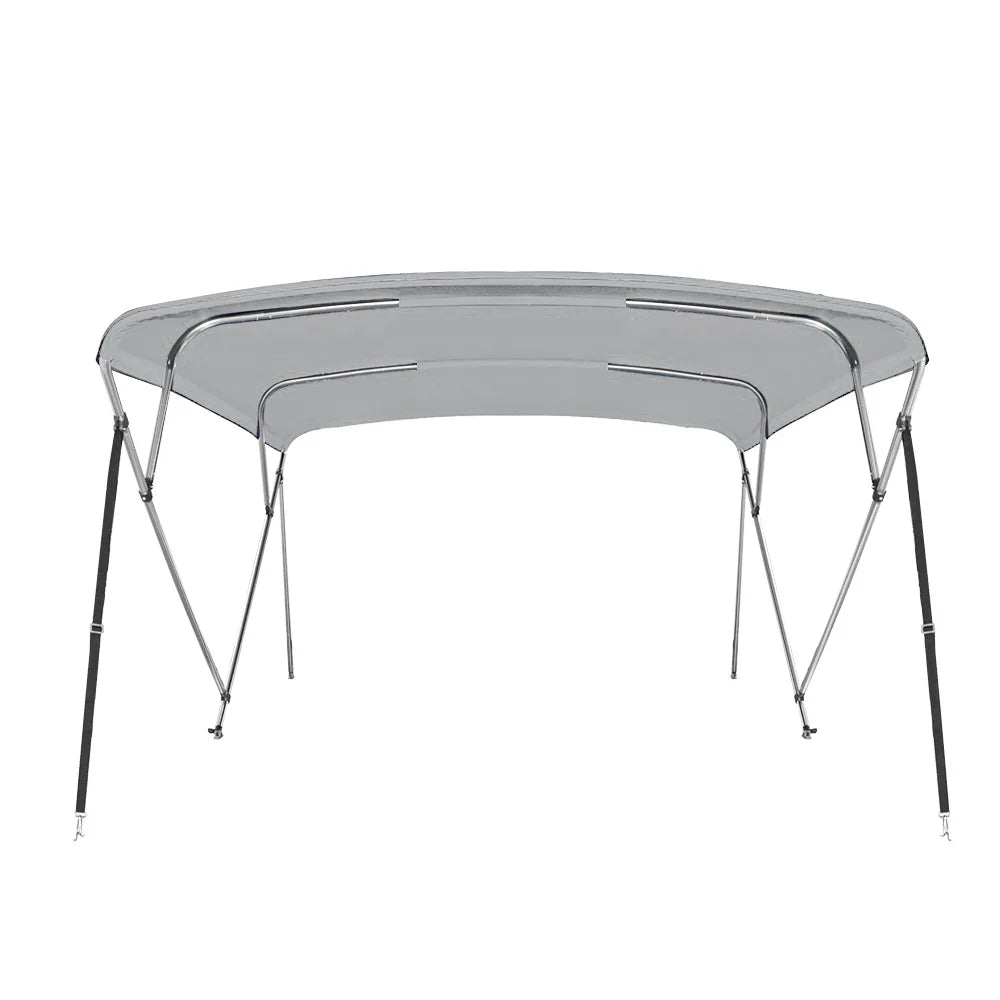 Gray 4 Bow Pontoon Bimini Top Boat Cover S562
