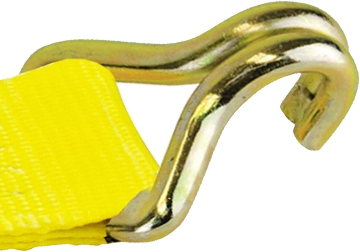 2 Inch x 30 Foot 4 Pack Yellow Winch Strap with Wire Hook K336135