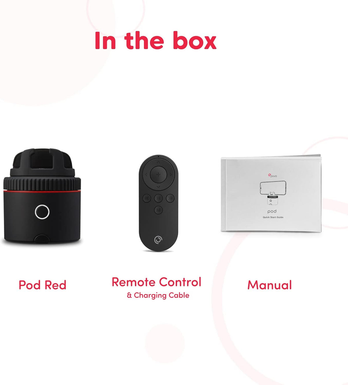 Auto Tracking Smartphone Pod with Remote Control R855