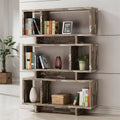 3 Tier Traditional Bookcase in Salvaged Cabin W6747