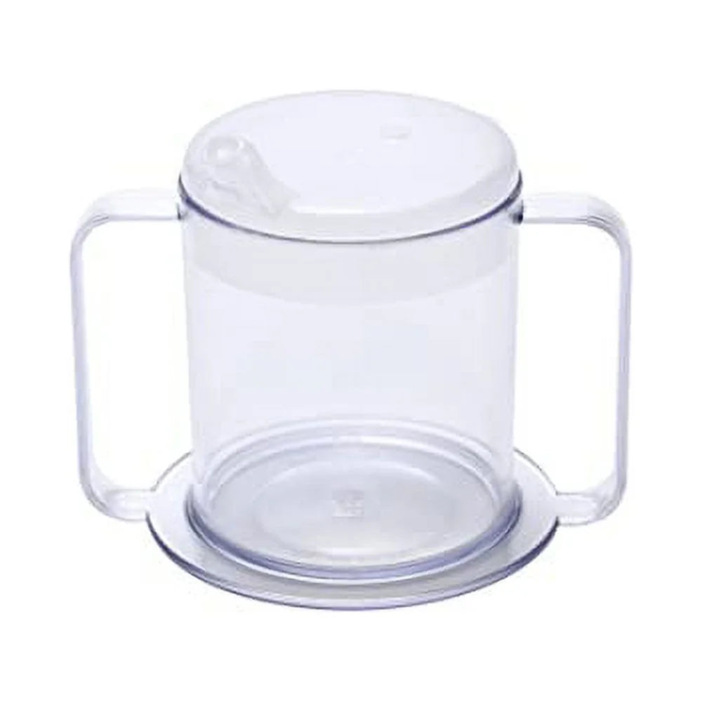 2-Pack Plastic Mug with 2 Lids U6297