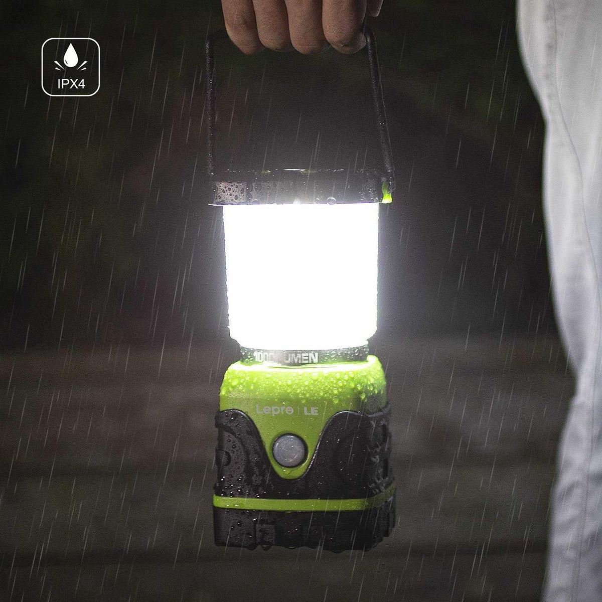 LED Camping Lantern Battery Powered 1000LM 4 Light Modes X14907
