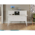 White Solid Wood Full Size Murphy Bed with Mattress V196