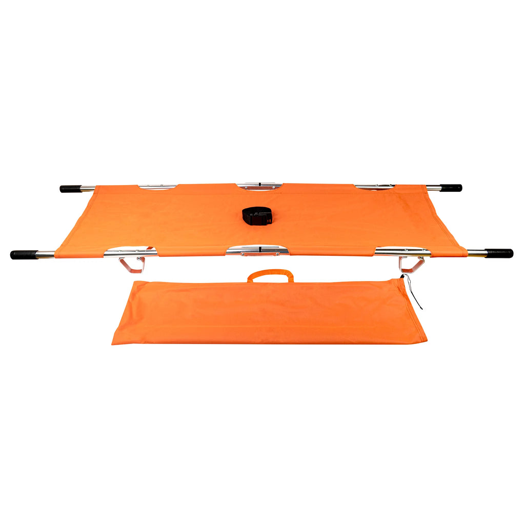 Orange Folding Medical Stretcher T4021