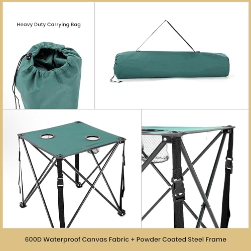 26” Heavy-Duty Portable Folding Camping Table with Carrying Case K362532