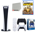 Playstation 5 Digital Version with Extra Controller, Media Remote and Accessory Starter Kit J9201