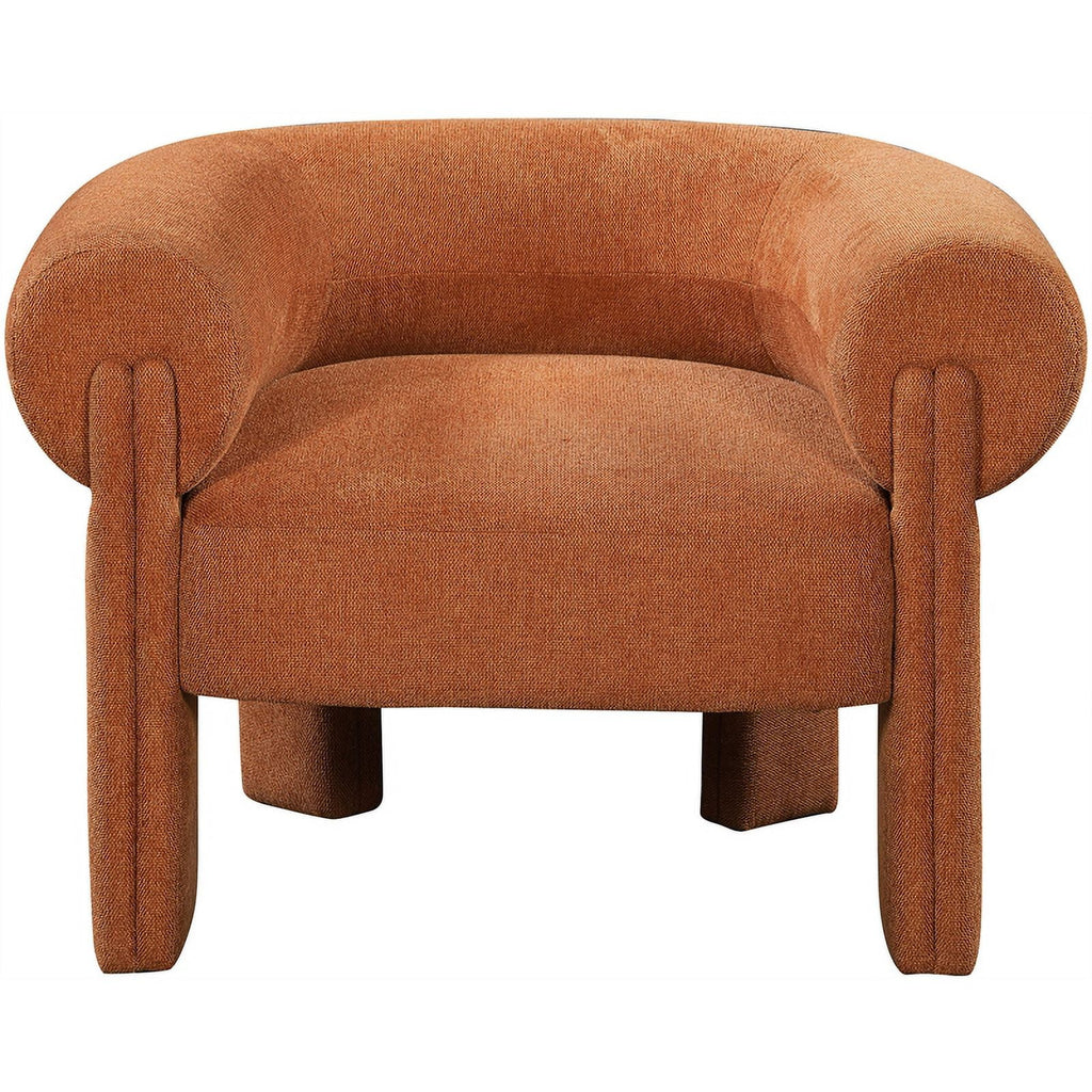 Cognac Fabric Accent Chair J96305