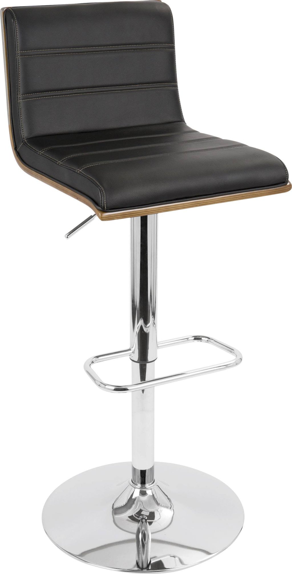 Walnut/Black Barstool I52828