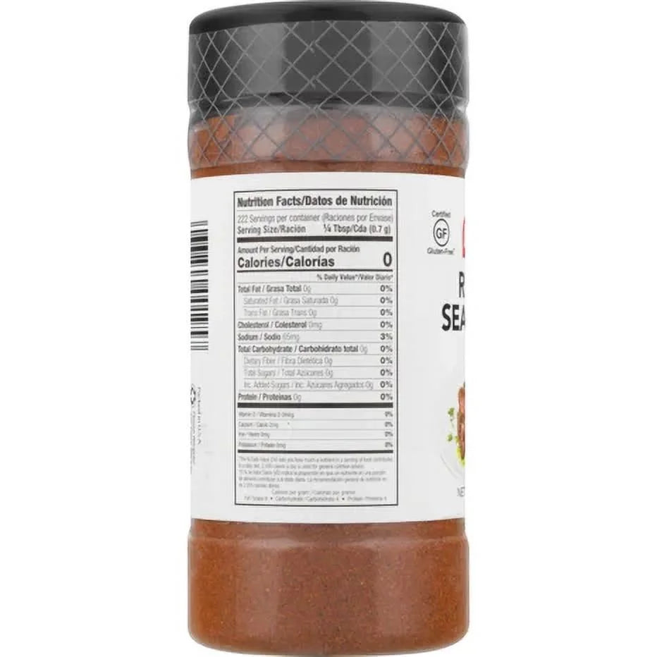 Seasoning Rib Rub, 5.5 oz Y287