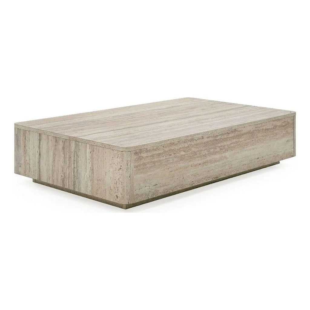 Modern Travertine Rectangular Coffee Table Z317831