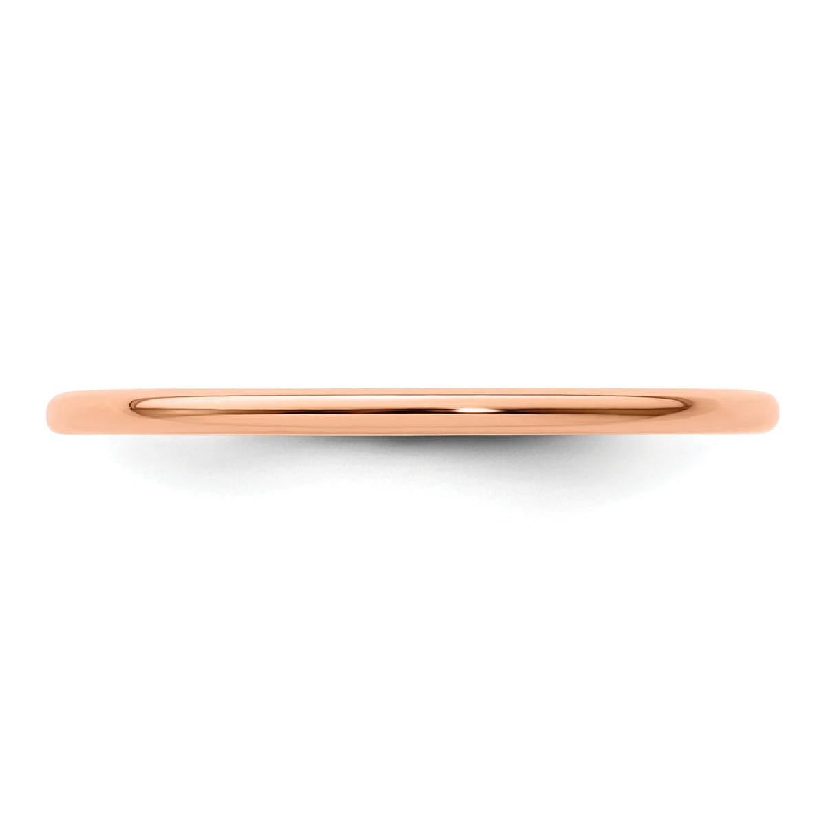 10K Rose Gold Stackable Band Ring Size 8 F424