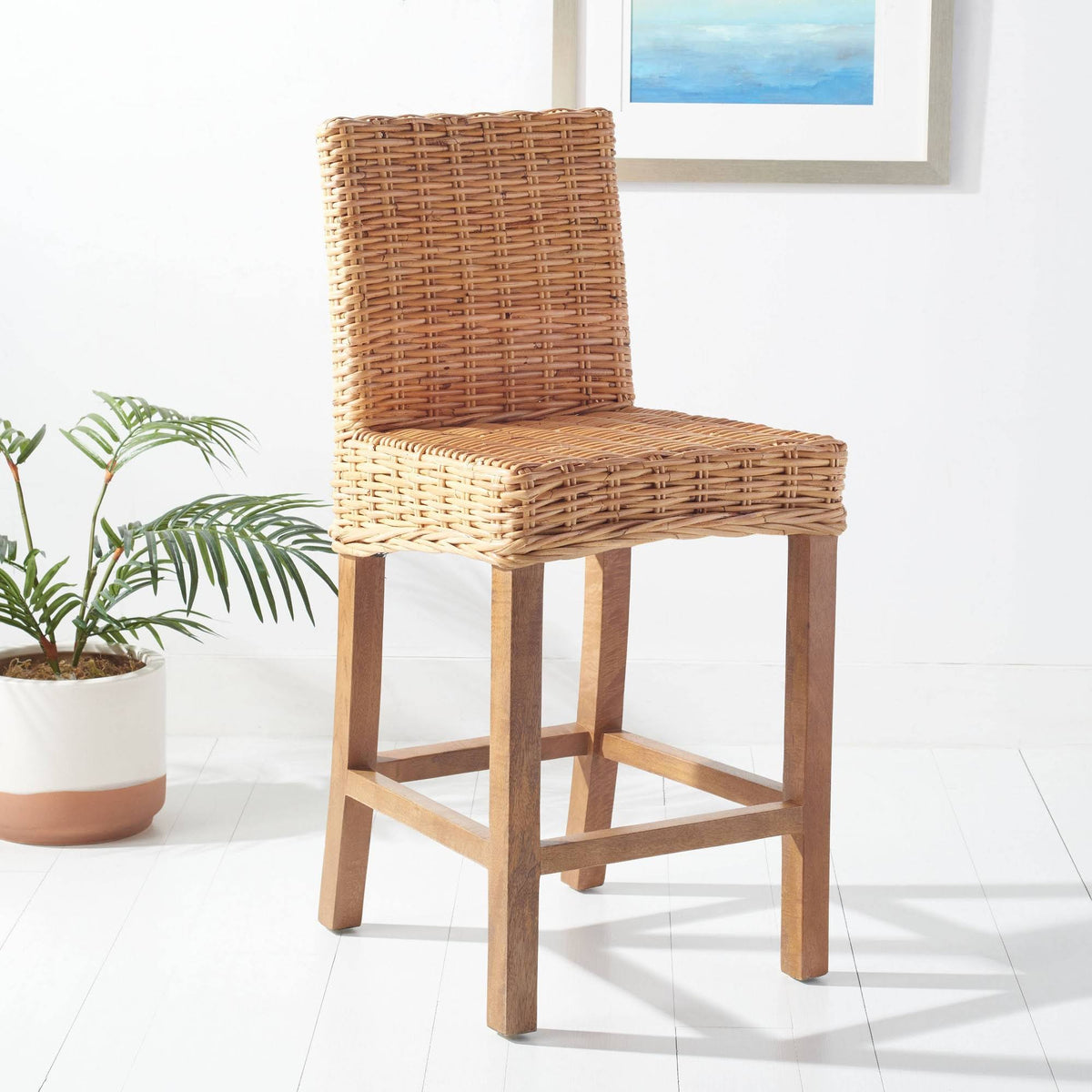 Rattan Counter Stool Natural A5225