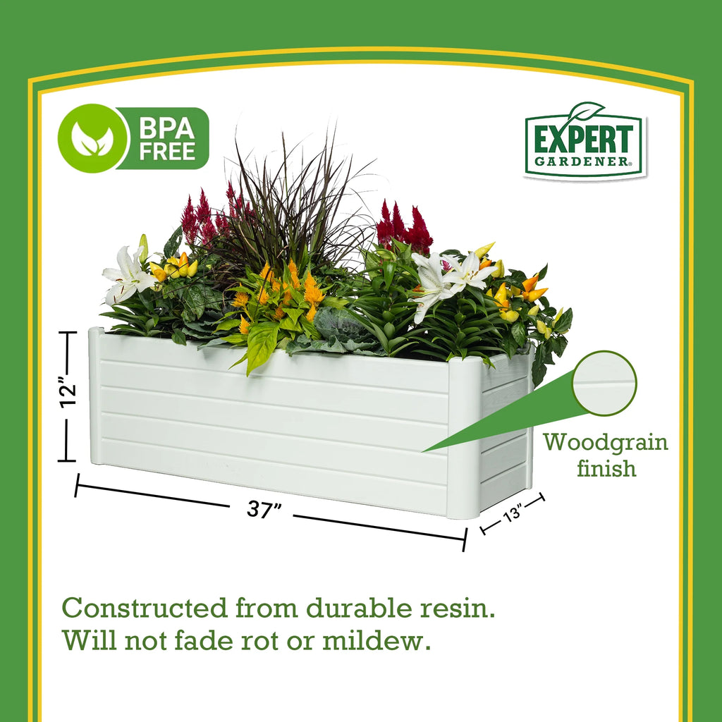 XL Planting Area Garden Bed 37" L x 13" W x 11.5" H G5036