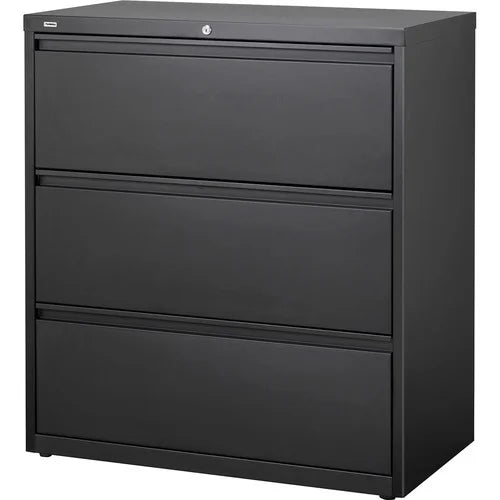 Black 3 Drawer Lateral File Cabinet G454