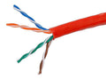 Red 24AWG Cat5e UTP Solid Bulk Ethernet Cable J139513