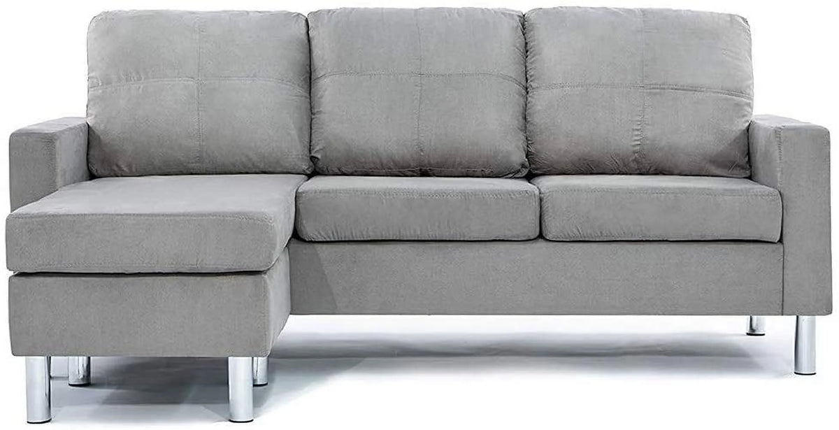 Modern Sectional Sofa Gray B120