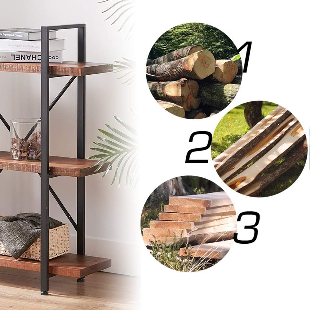 Solid Wood 3 Tier Bookshelf S748380