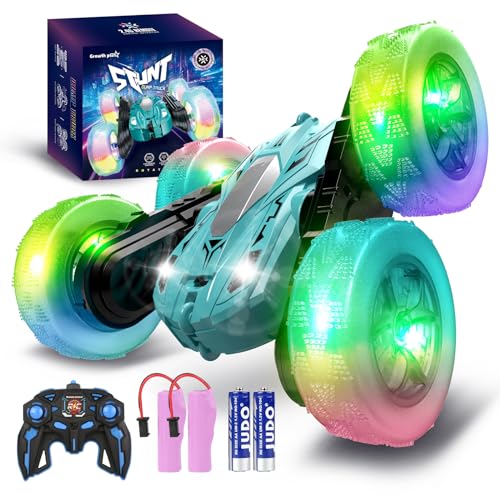 Yellow 360° Rotating 2.4Ghz Double-Sided Driving Stunt Car W830