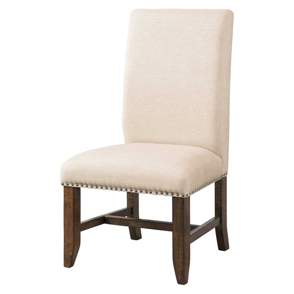 7PC Dining Set Table & 6 Fabric Side Chairs C828007