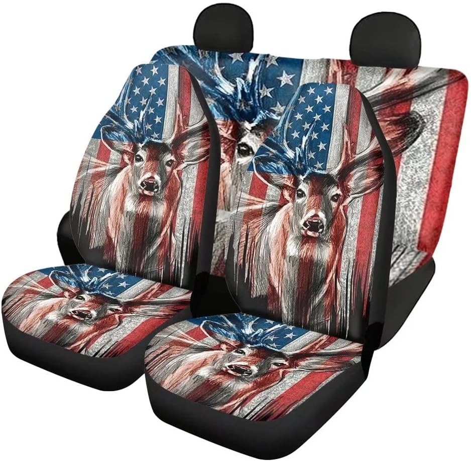 Purple Car Seat Cover Full Set Front and Rear Bench Seats M26731