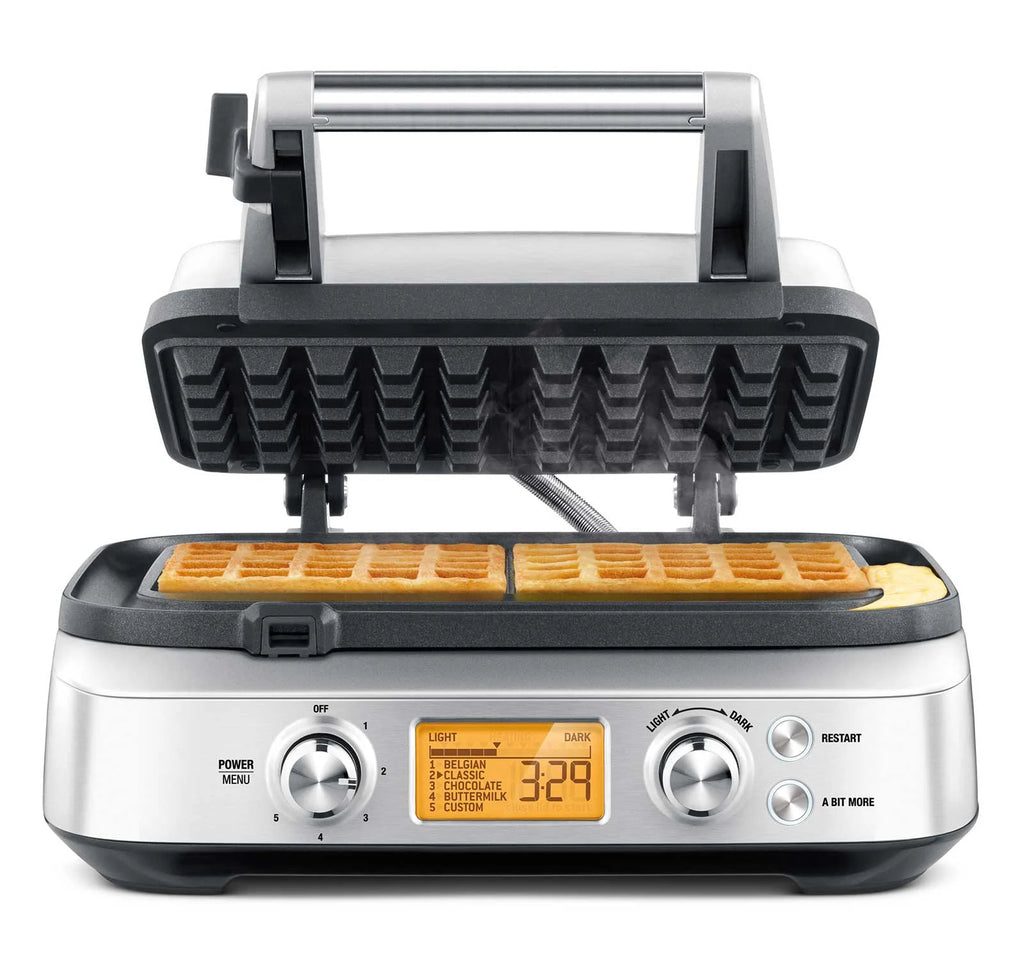 Brushed Stainless Steel 2 Slice Waffle Maker Y4528