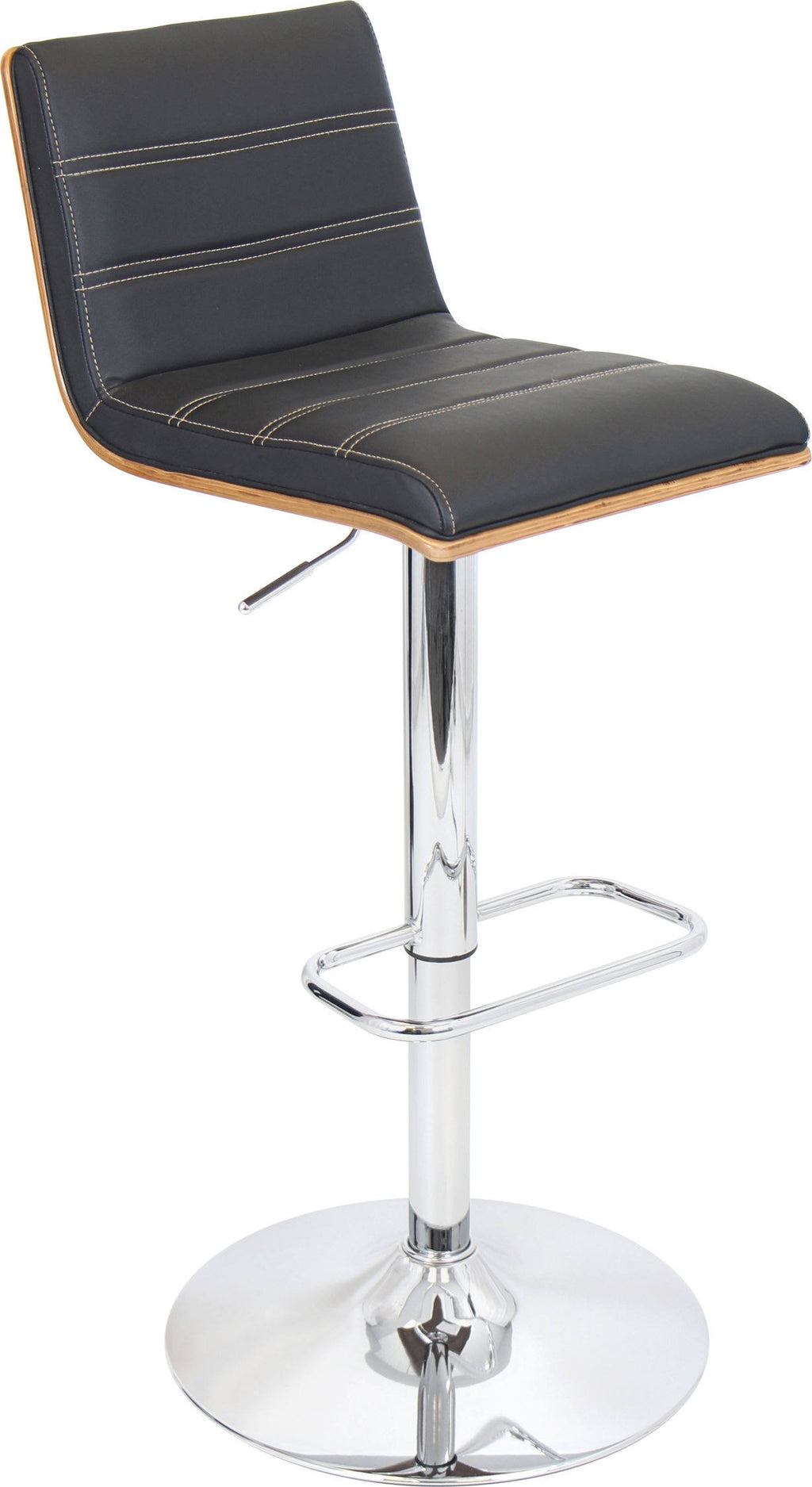 Walnut/Black Barstool I52828