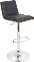 Walnut/Black Barstool I52828