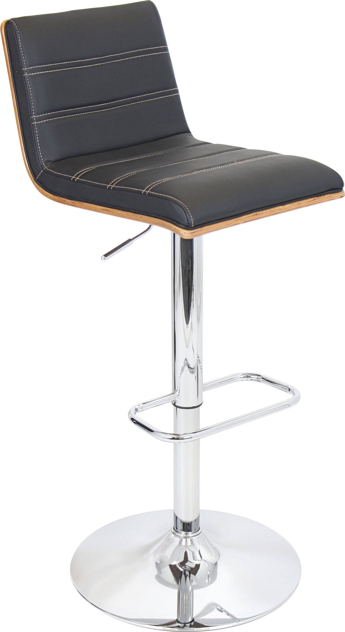 Walnut/Black Barstool I52828