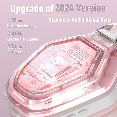 2.4GHz Wireless Gaming Headset with Flip Microphone B258413