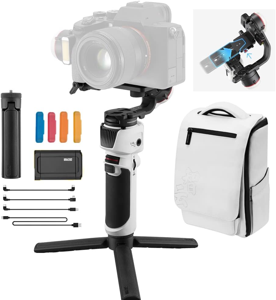 Handheld 3-Axis Gimbal Stabilizer with Tripod Phone Clip U349332