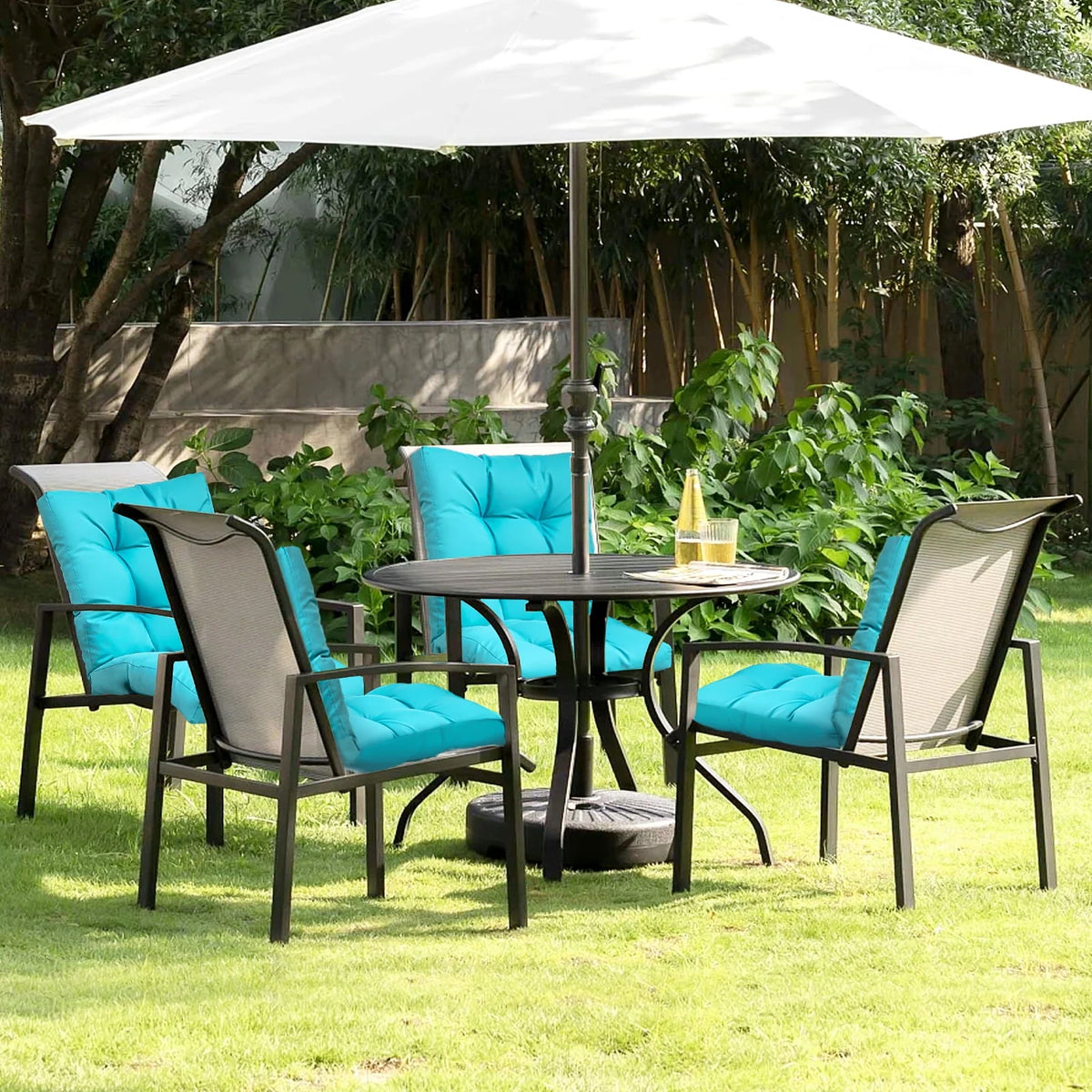 4pcs Non Slip Waterproof Outdoor Chair Cushion I531