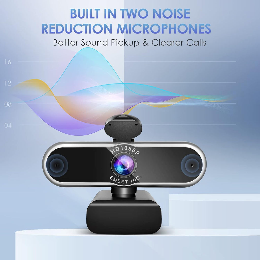 1080P Webcam with Microphone Pack of 2 B6542