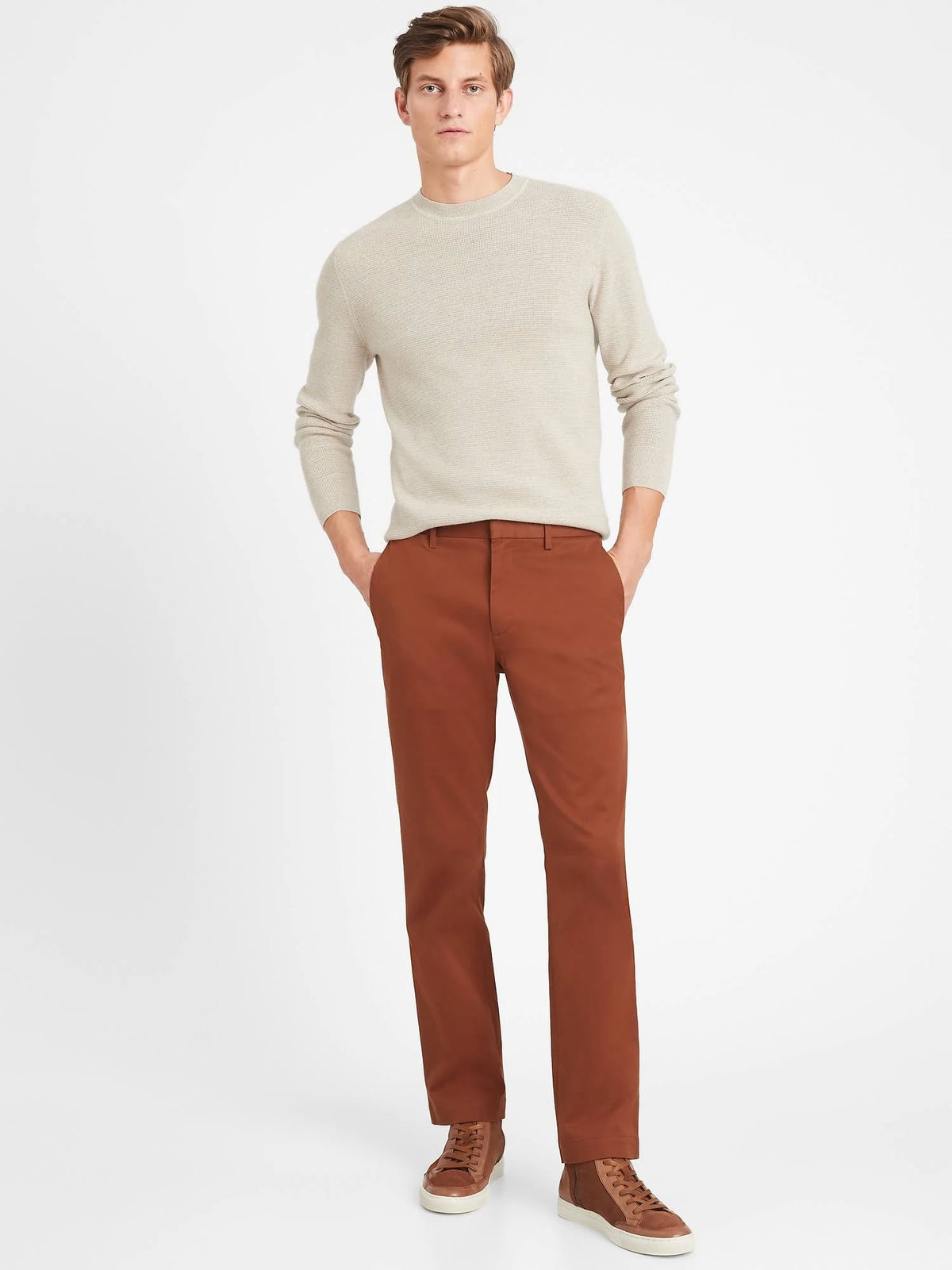 Rust Brown Slim Chino Pant Size 31W 30L S34591