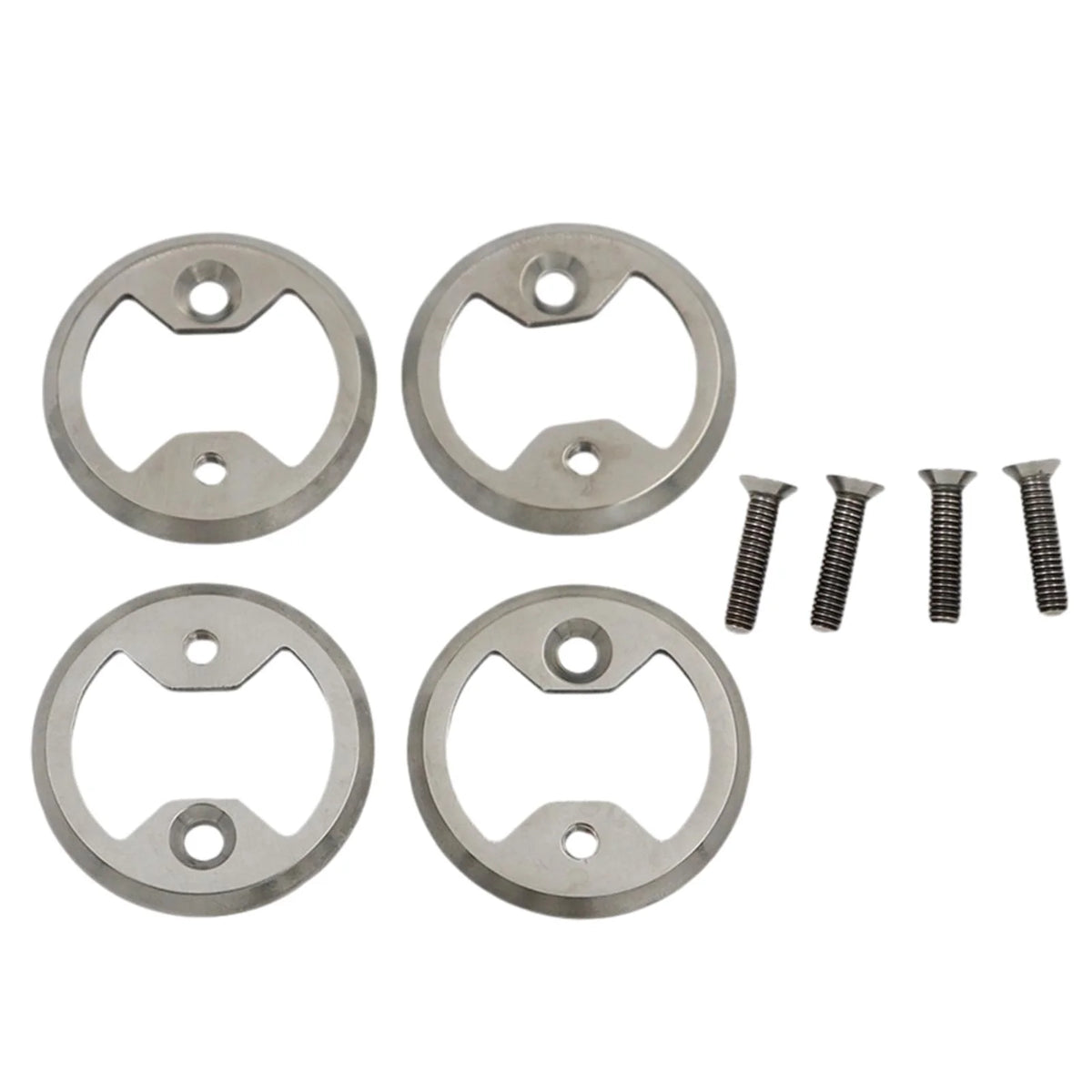 4x Bike Pedal Plate Bow Repair Parts with Screws Z496347