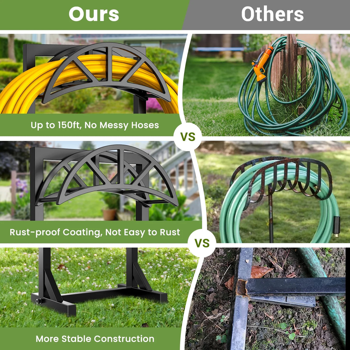 Freestanding Heavy Duty Metal Hose Holder X453591