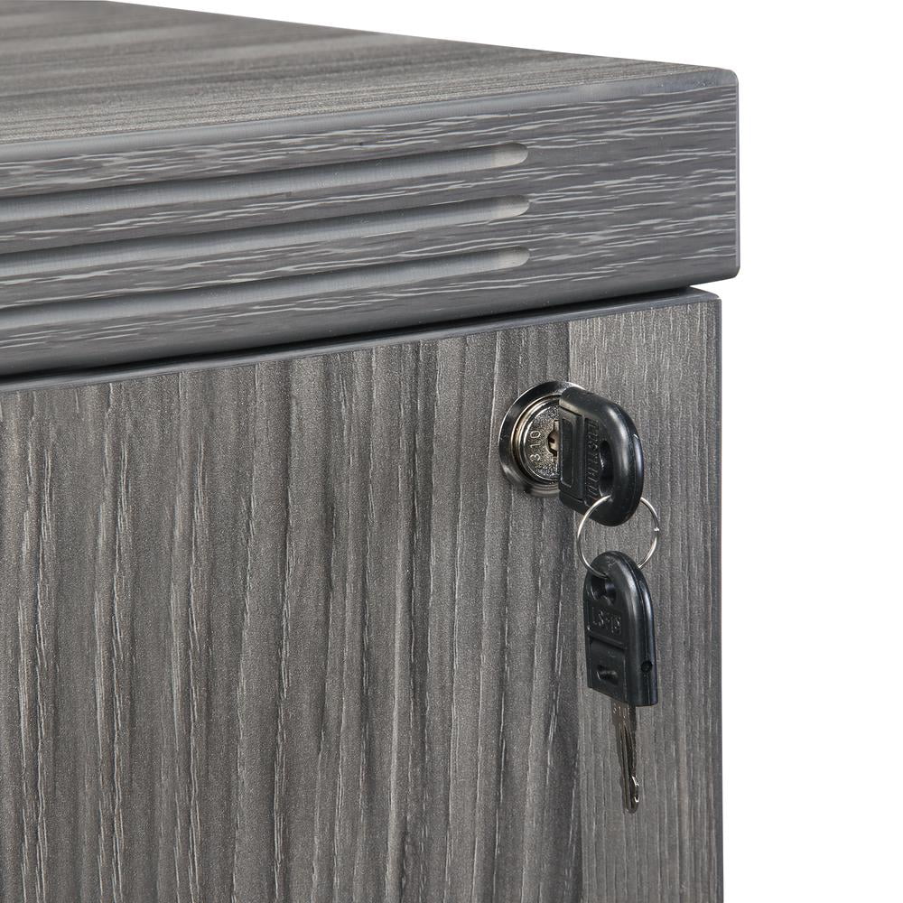 2 Drawer Gray Steel File Cabinet Q988815