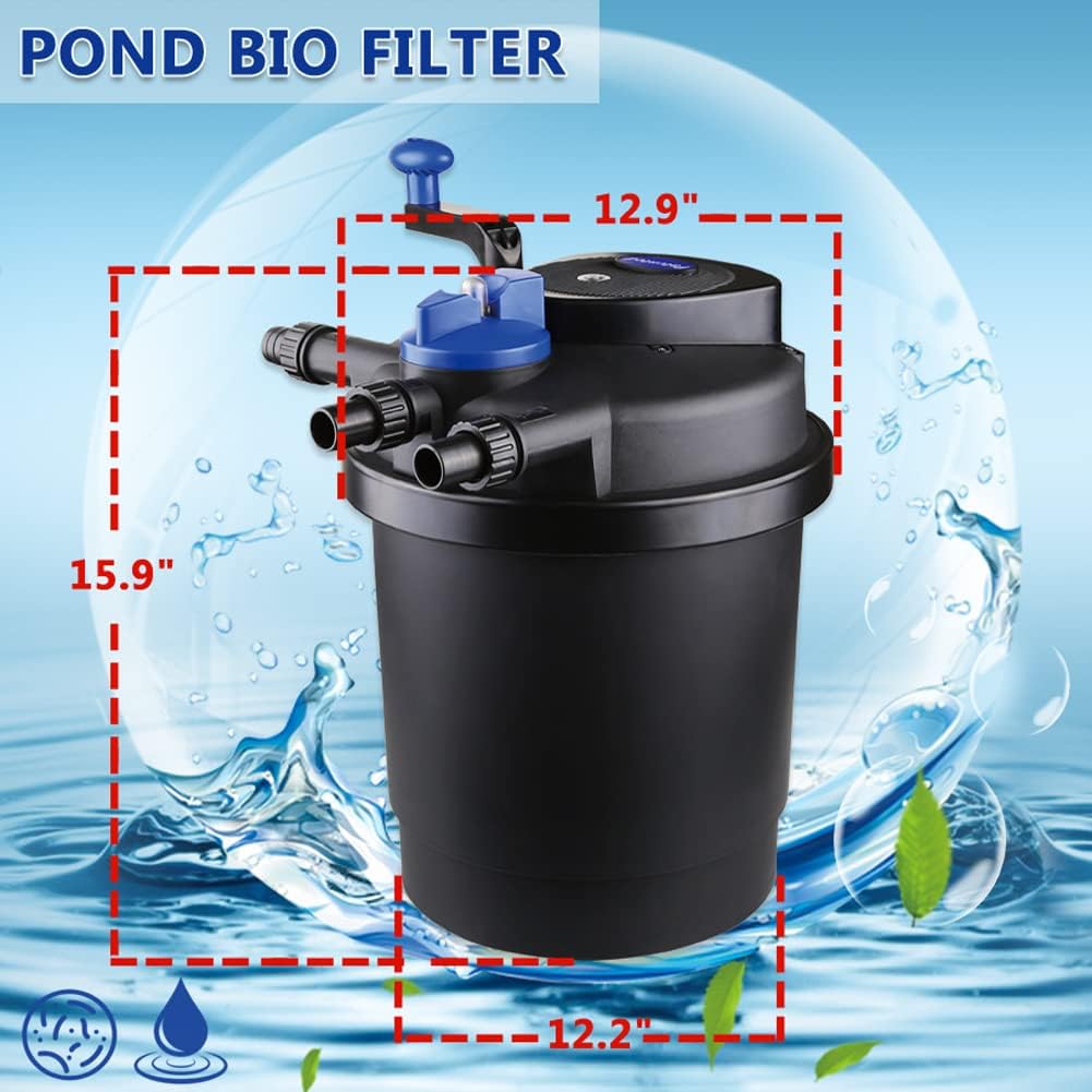 Pond Pressure Filter 1600 Gallons D8820