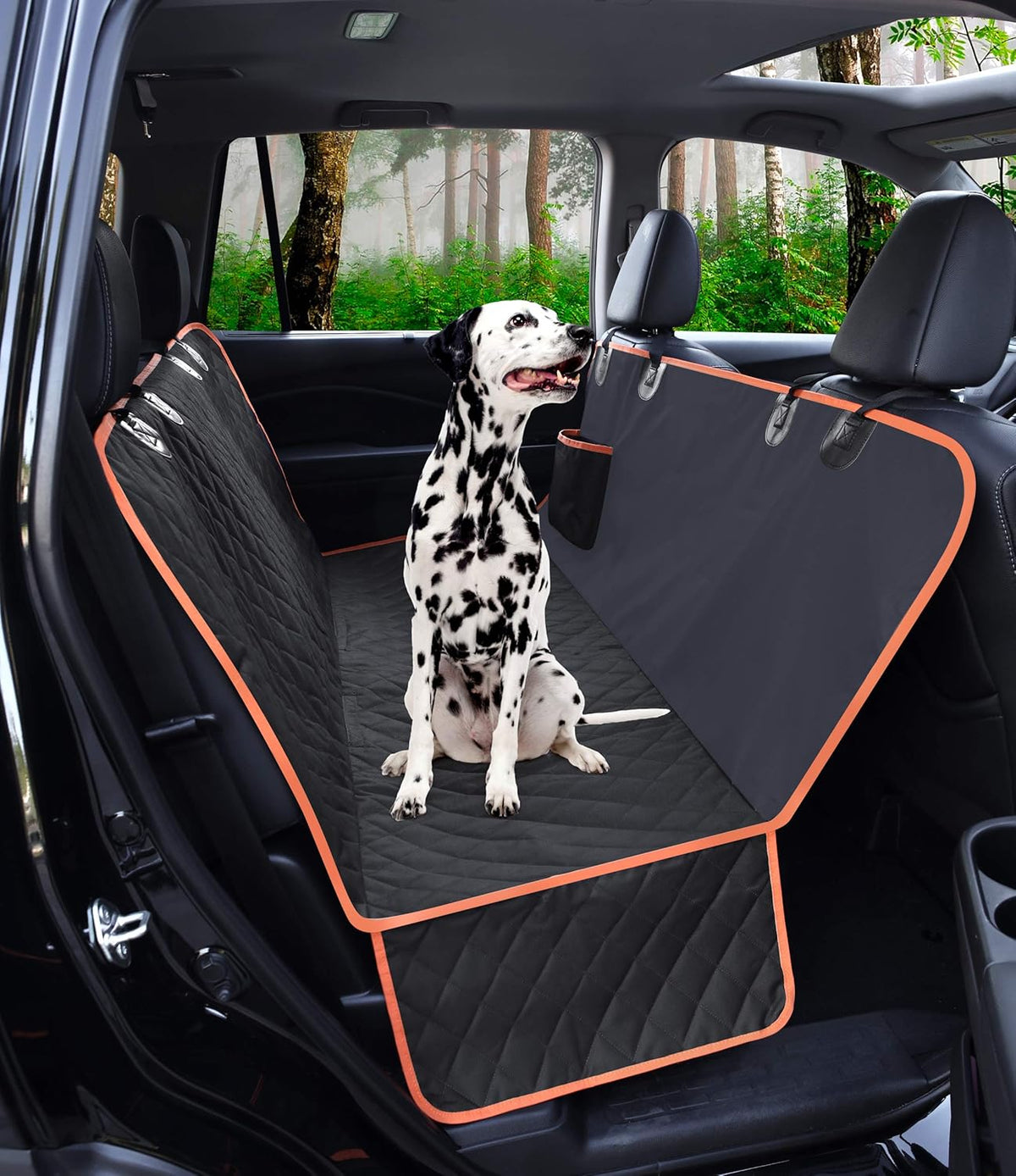 Waterproof Nonslip Pet Car Seat Cover with Storage Pockets M428864