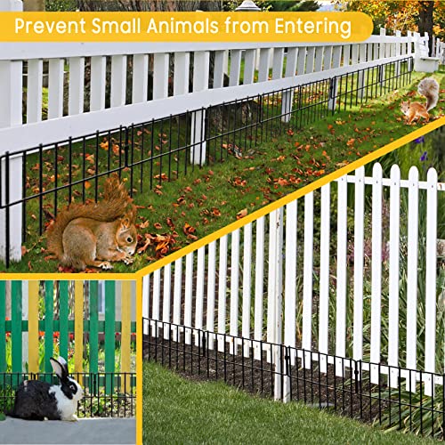 26 PCS 12In x 28Ft Rustproof Metal Wire Garden Fence L1734