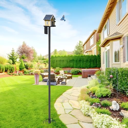 103" Extra Tall Bird Feeder Pole with Anti-Tip Stakes V9564