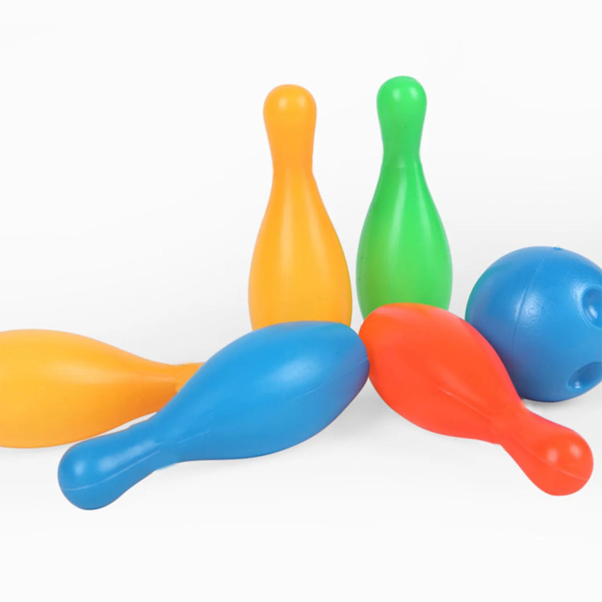 12Pcs Solid Color Bowling Toy Set P309