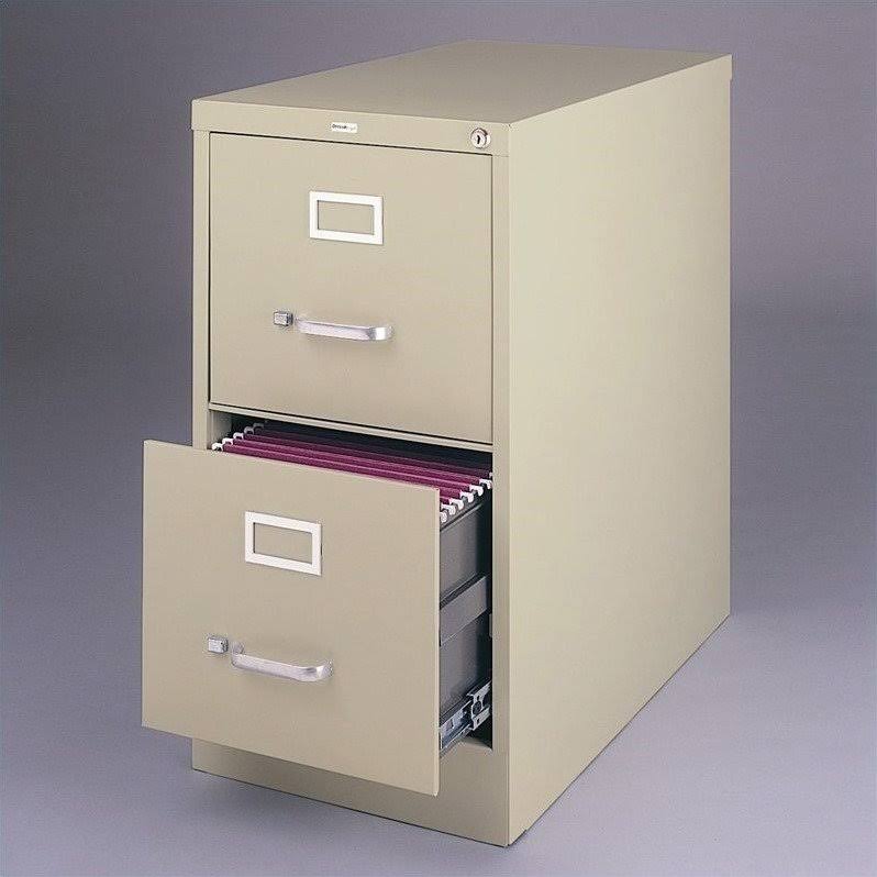 Putty 2 Drawer Vertical Letter File Cabinet D522457