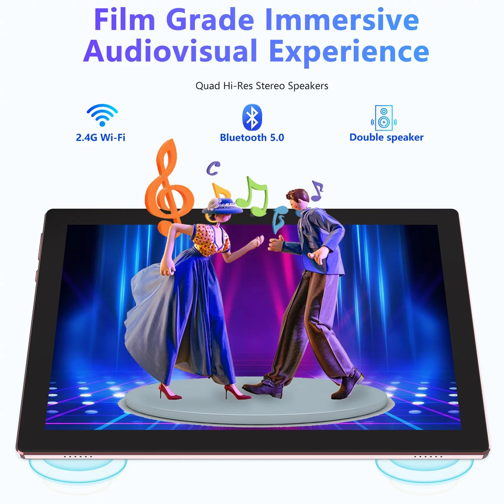 Android 13 Tablet with Keyboard, 10.1 inch 2 in 1 Tablets, 8GB RAM+64GB ROM with Case Mouse Stylus, 1.8GHz Quad Core, 1280*800 HD Touch Screen, 8MP Dual Camera, Wi-Fi, BT Tableta PC C310
