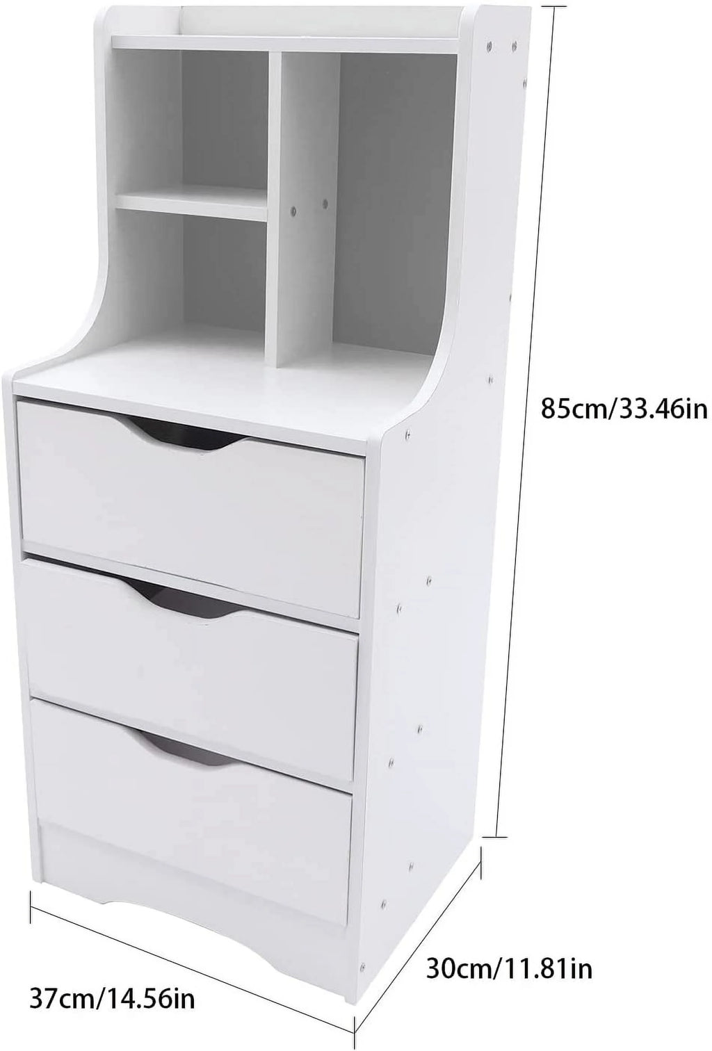 Modern 3 Drawer Nightstand M52661
