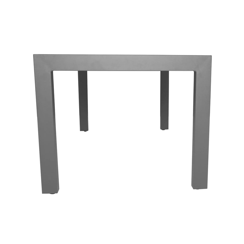 6 Seater Aluminum Dining Set with Tempered Glass Top T441