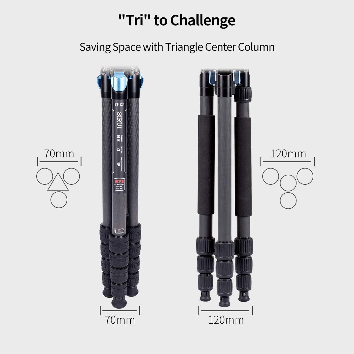 Carbon Fiber Tripod with Triangular Center Column P10305