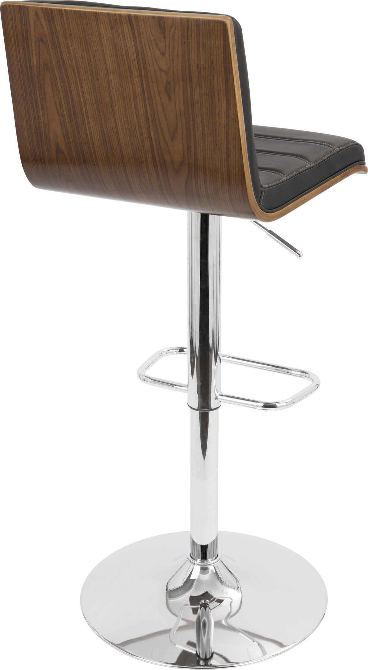 Walnut/Black Barstool I52828