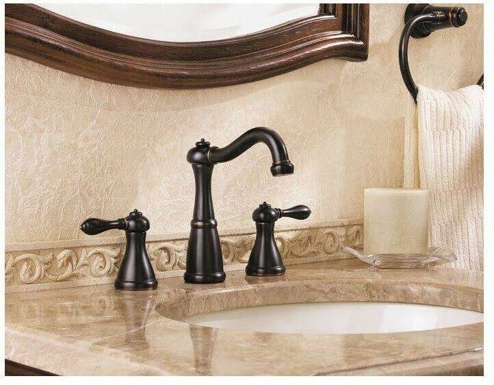 2-Handle 8x22 Widespread Bathroom Faucet Tuscan Bronze X597