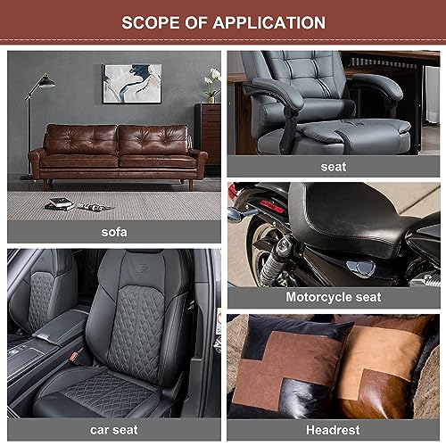 Self Adhesive Leather Repair Patch, 30 in x 16 in Large Leather Patches T30479